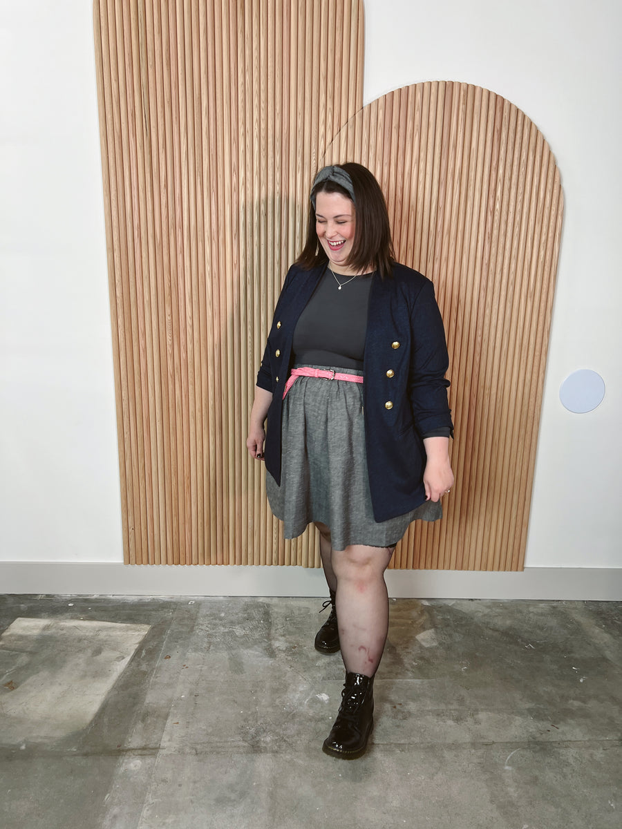 Charcoal Skirt - Short Mini – Mrs. Emily