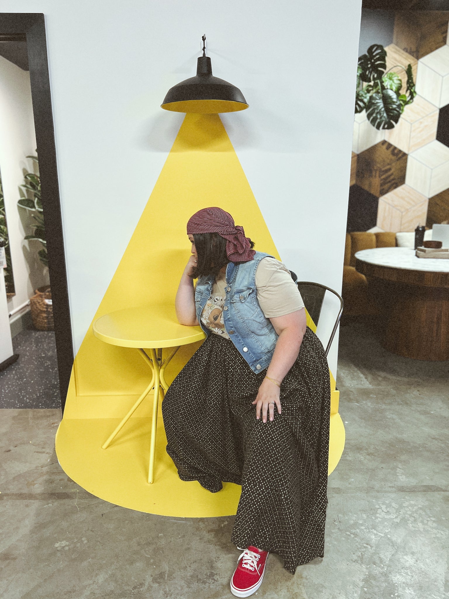 Cocoa Dot Split Skirt - Maxi + 2"