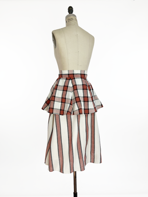 Peplum Skirt - Short Midi