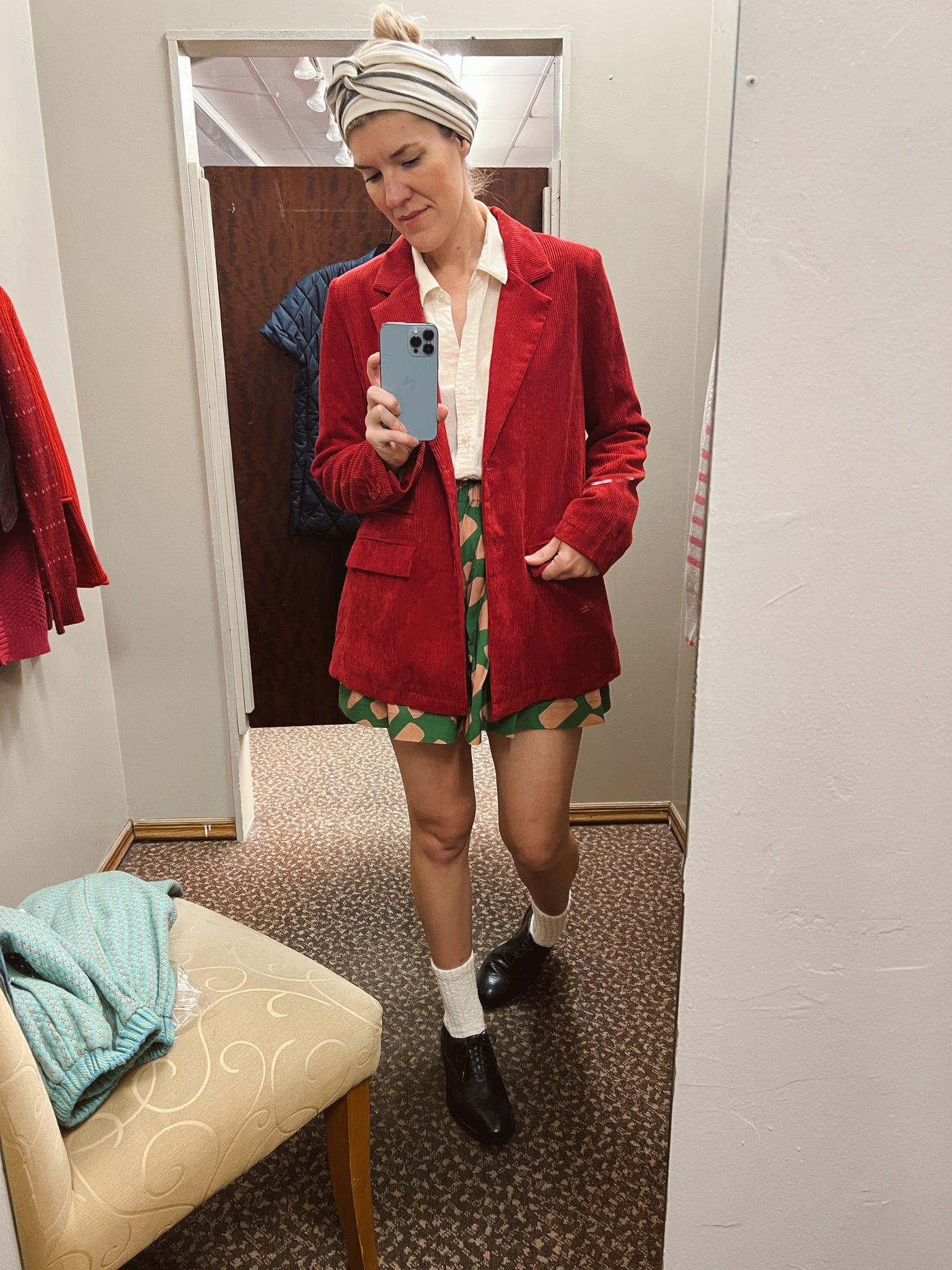 Paint Dot Split Skirt - Ultra Mini