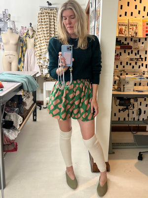 PREORDER | Paint Dot Split Skirt - Ultra Mini