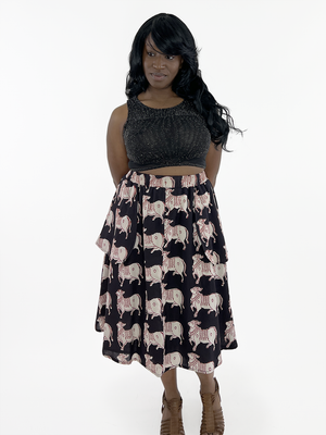 Mallary Skirt - Short Midi