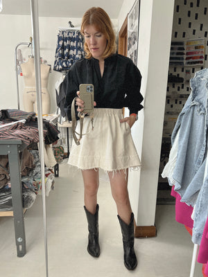 Bull Denim Skirt - Mini