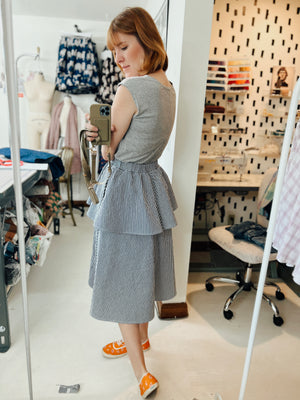 Denim Skirt - Short Midi