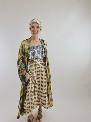 Marigold Silk Kimono