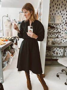 Bull Denim Skirt - Short Midi