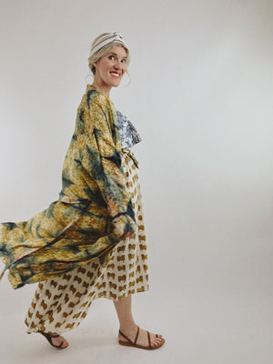 Marigold Silk Kimono