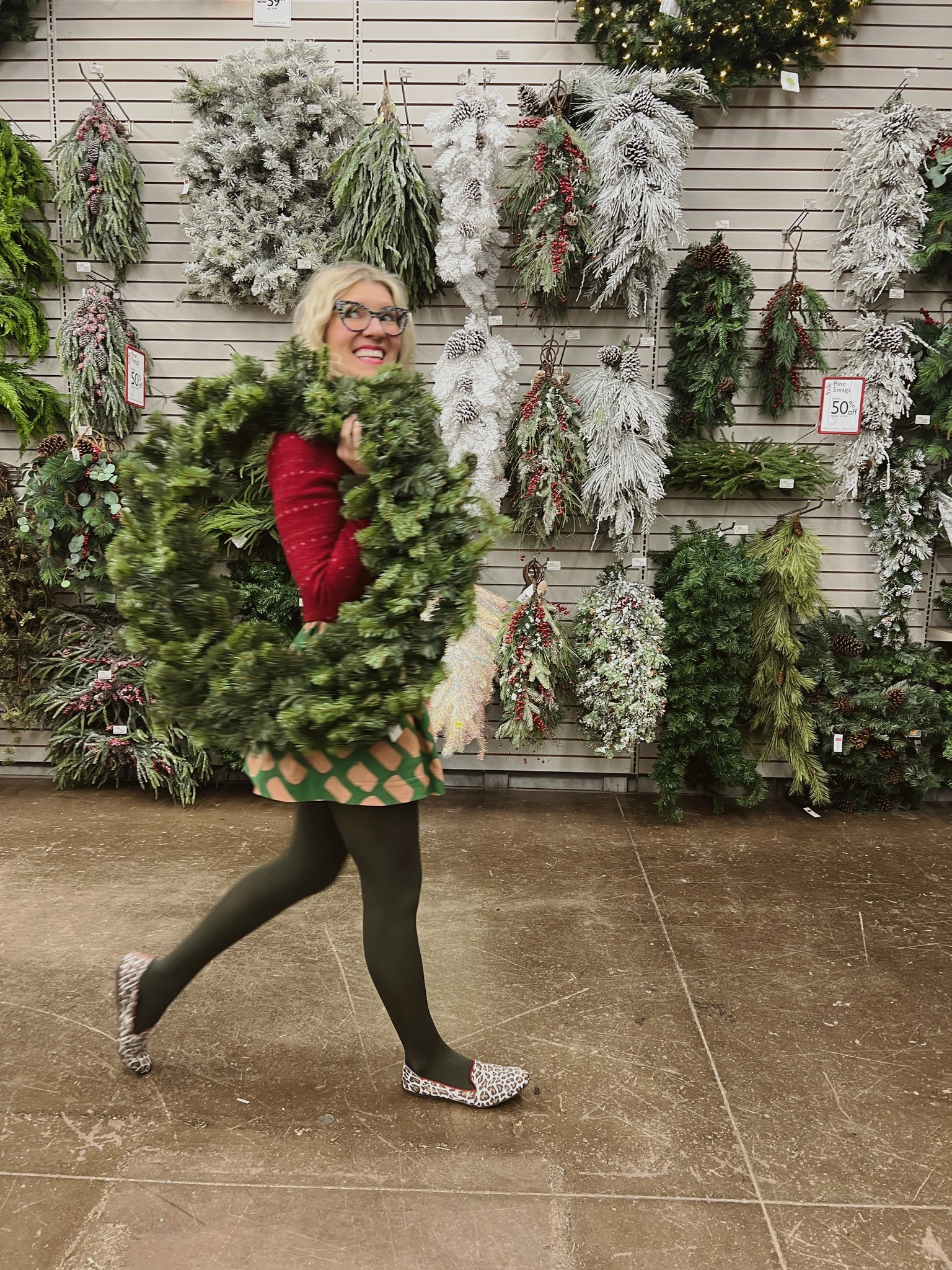 Paint Dot Split Skirt - Ultra Mini