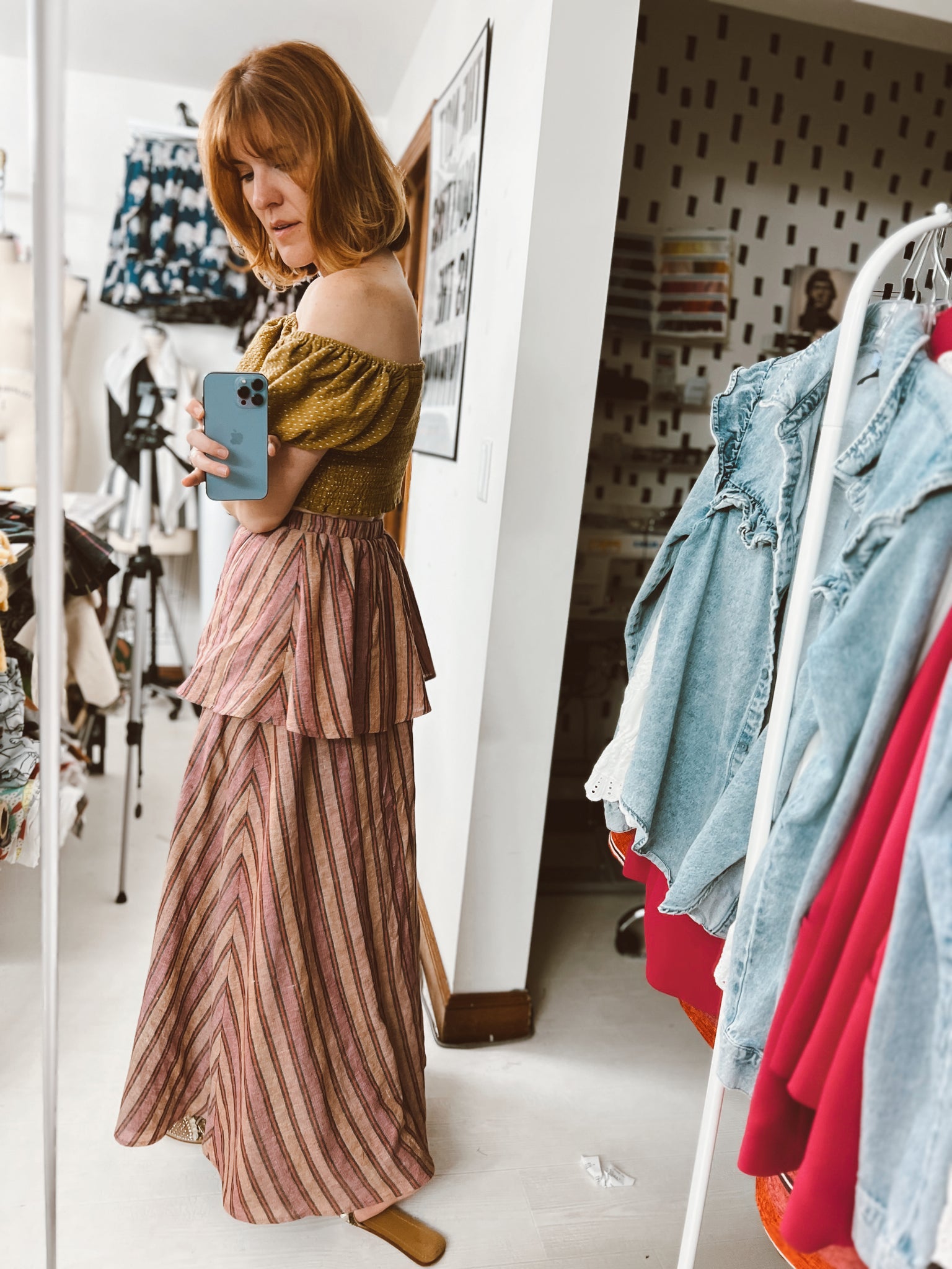 Bangladesh Stripe Skirt - Maxi