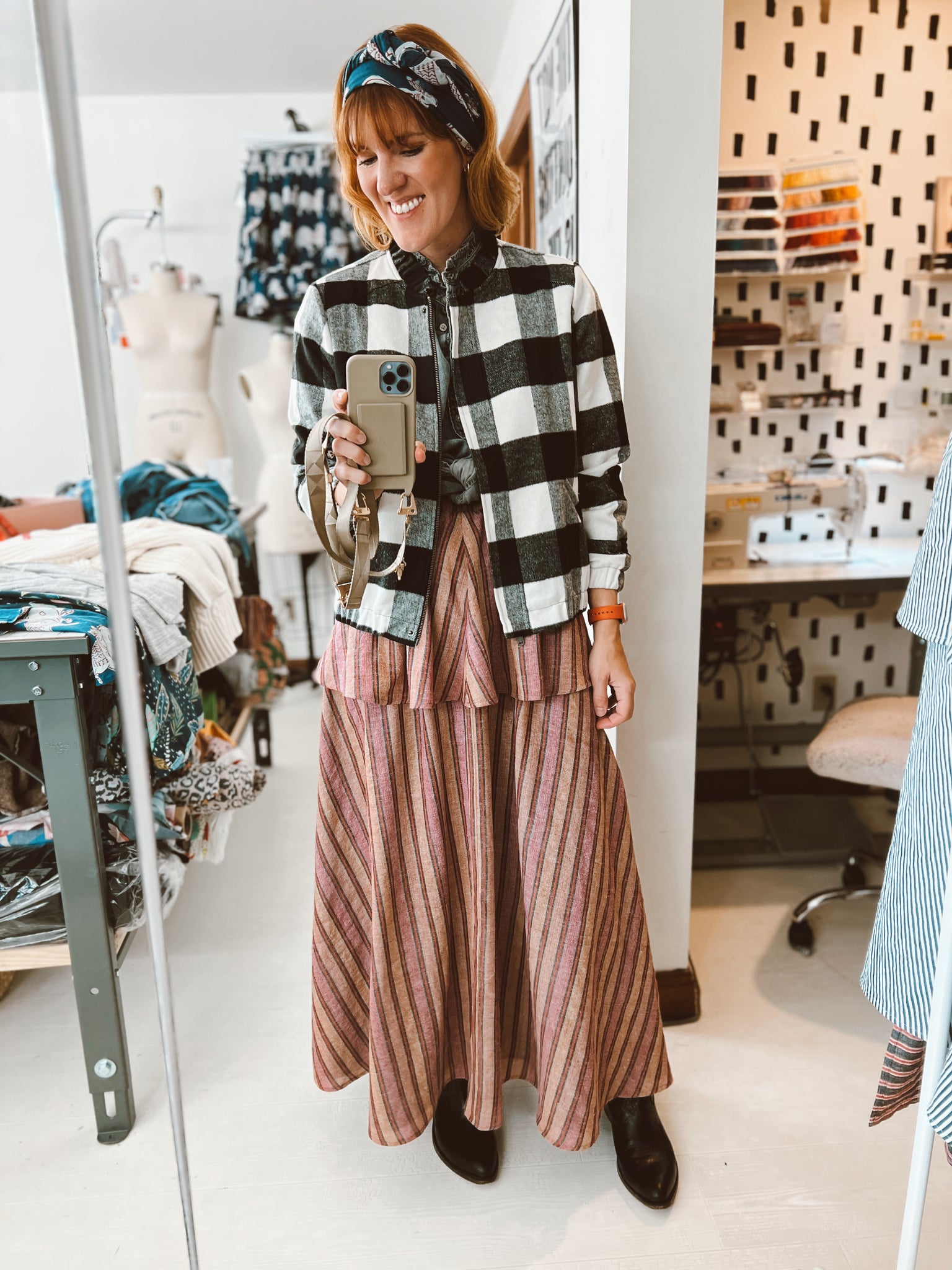 Bangladesh Stripe Skirt - Maxi