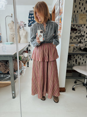 Bangladesh Stripe Skirt - Maxi