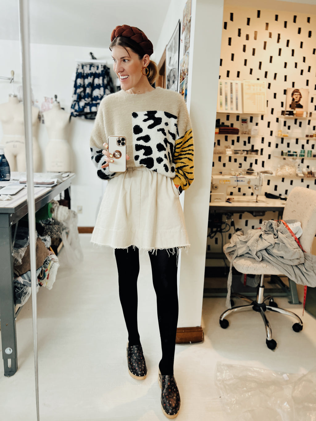 Bull Denim Skirt - Mini