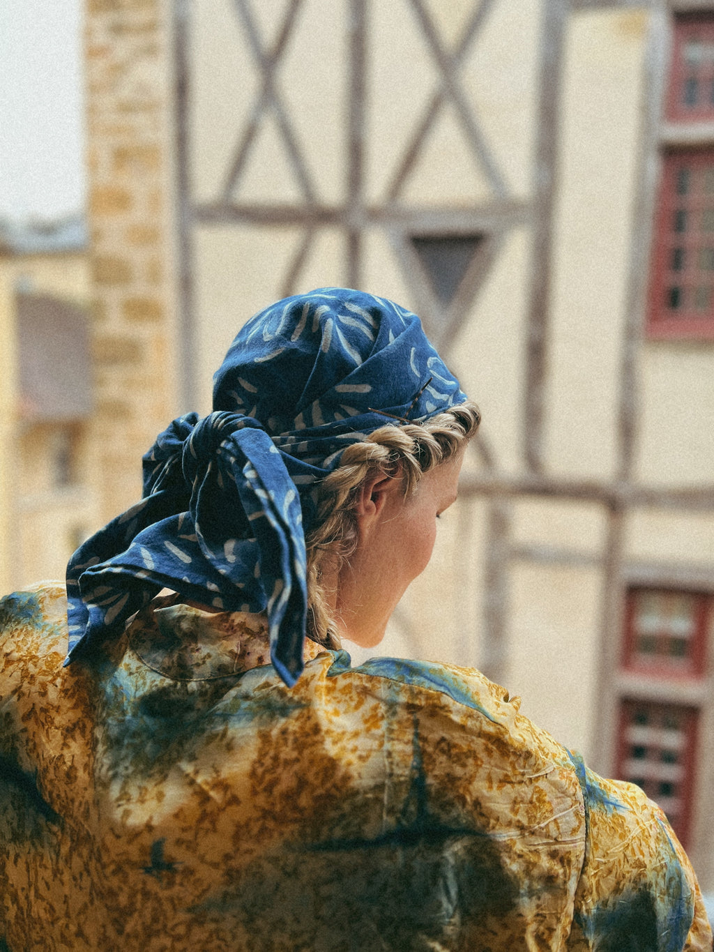 Indigo Leaf Bandana