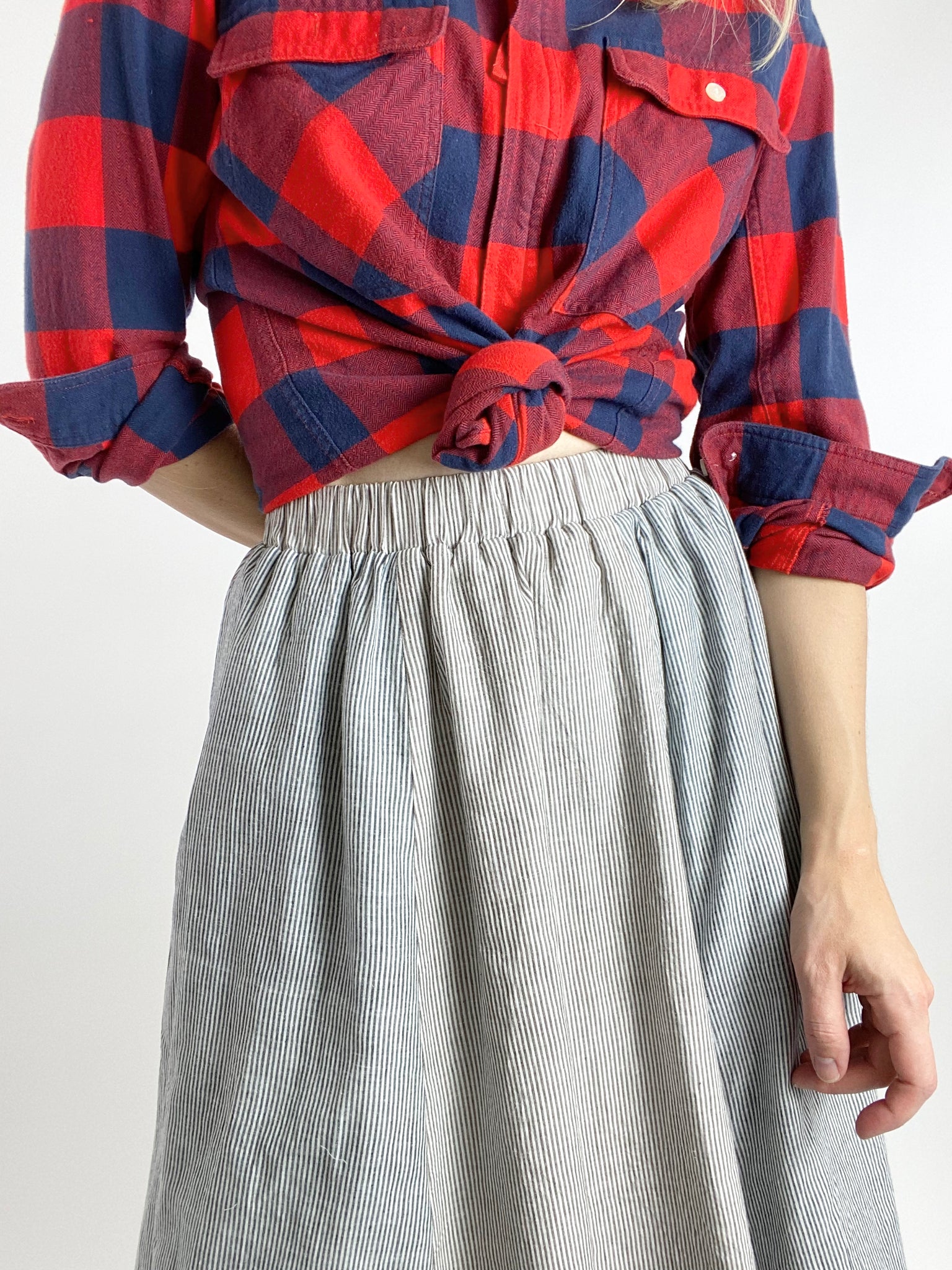 Striped Skirt - Midi