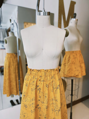 Poplin Skirt - Midi + 6"