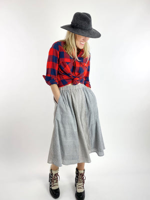 Striped Skirt - Midi