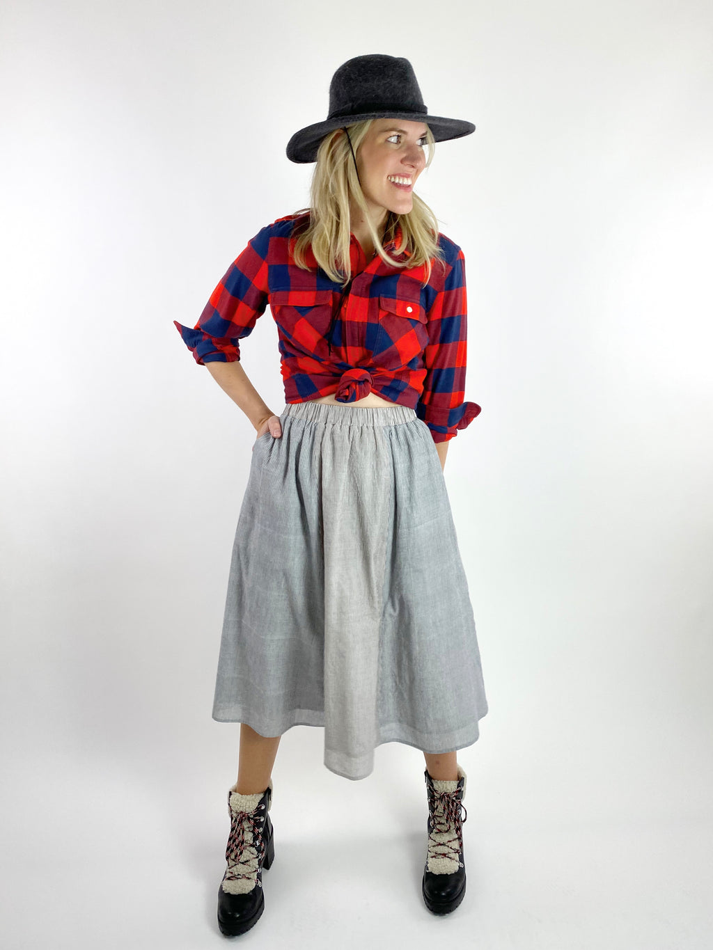 Striped Skirt - Midi