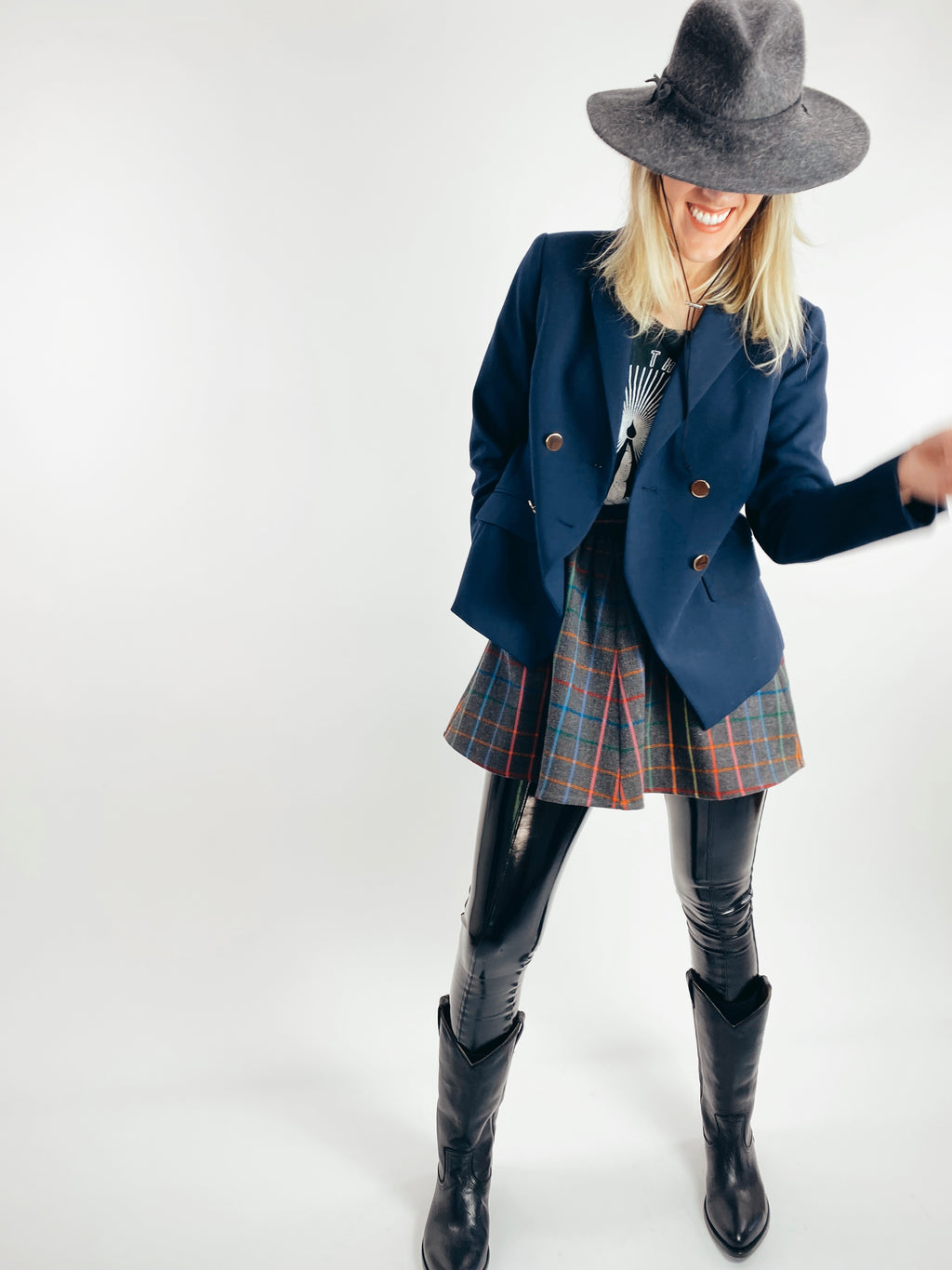 Rainbow Flannel Skirt - Short Mini