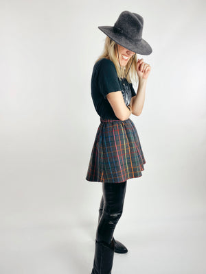 Rainbow Flannel Skirt - Short Mini