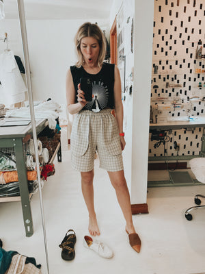 Gathered Shorts