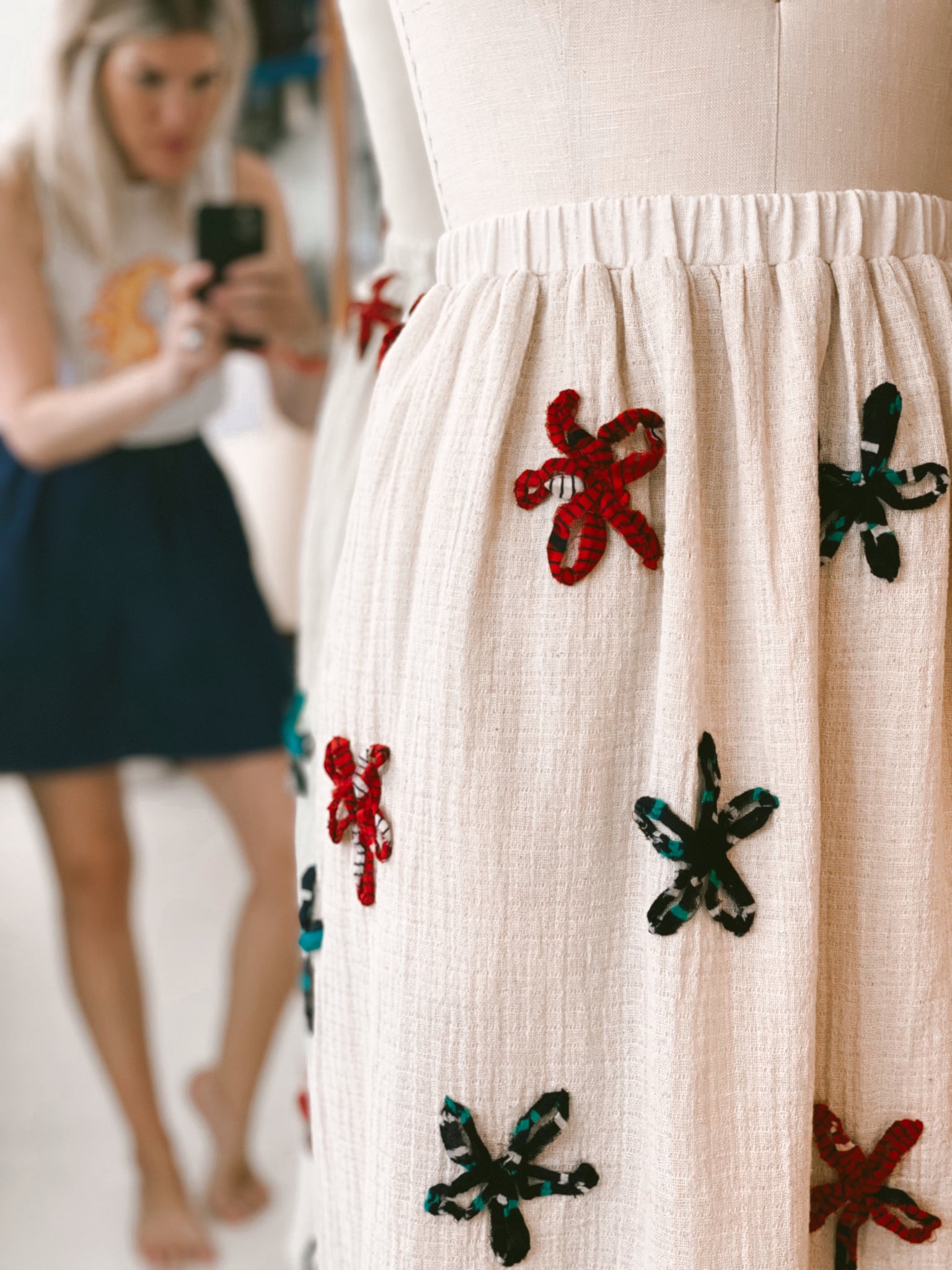 Vintage Sari Skirt - Midi + 2"
