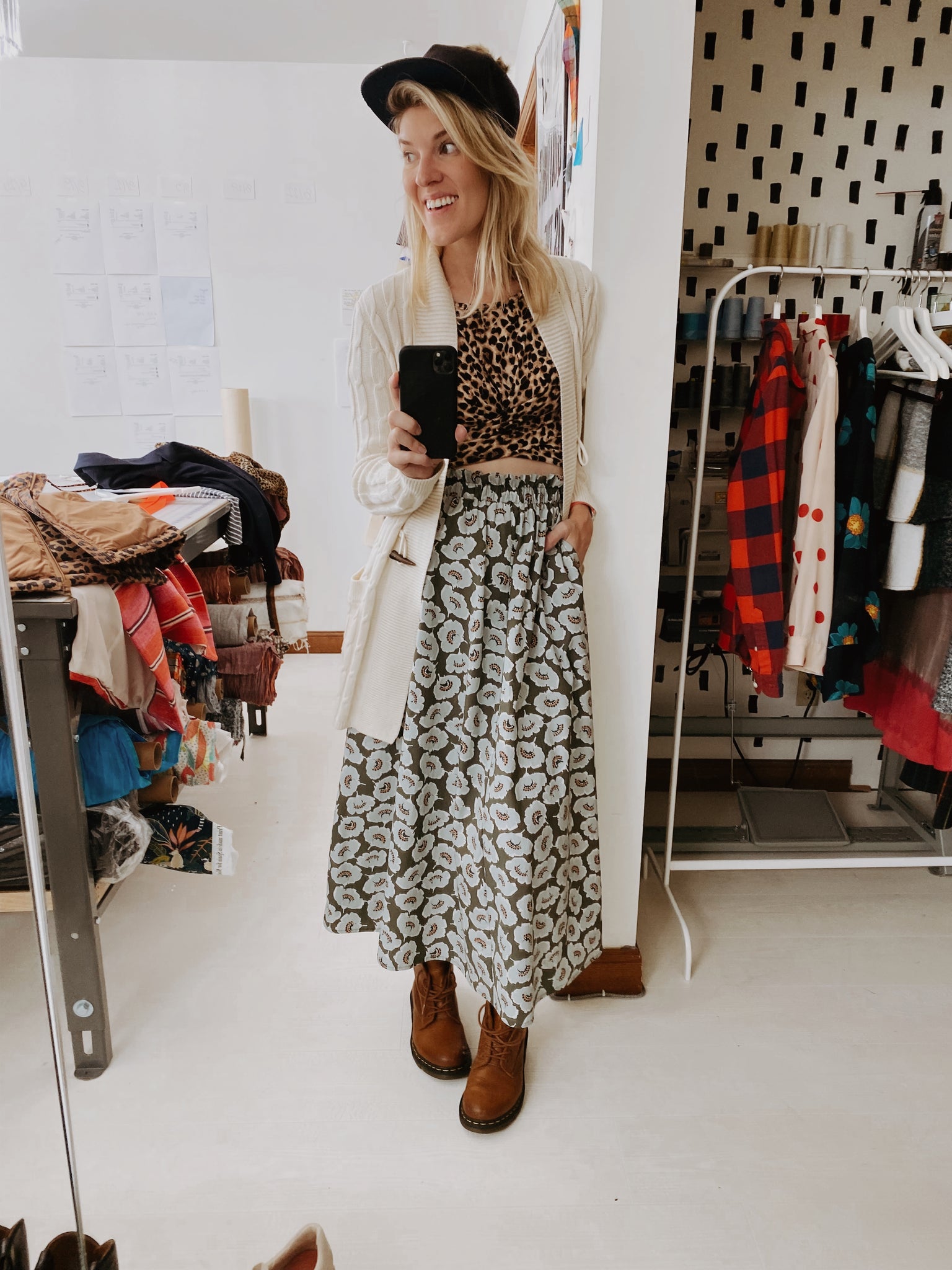 Poplin Skirt - Midi + 6"