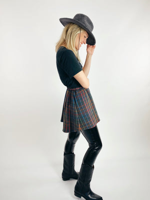 Rainbow Flannel Skirt - Short Mini