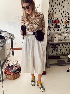 Bangladesh Light Grey Split Skirt - Midi + 2"