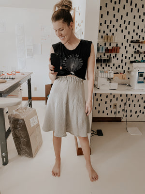 Bangladesh Secret Stripe Skirt - Long Knee