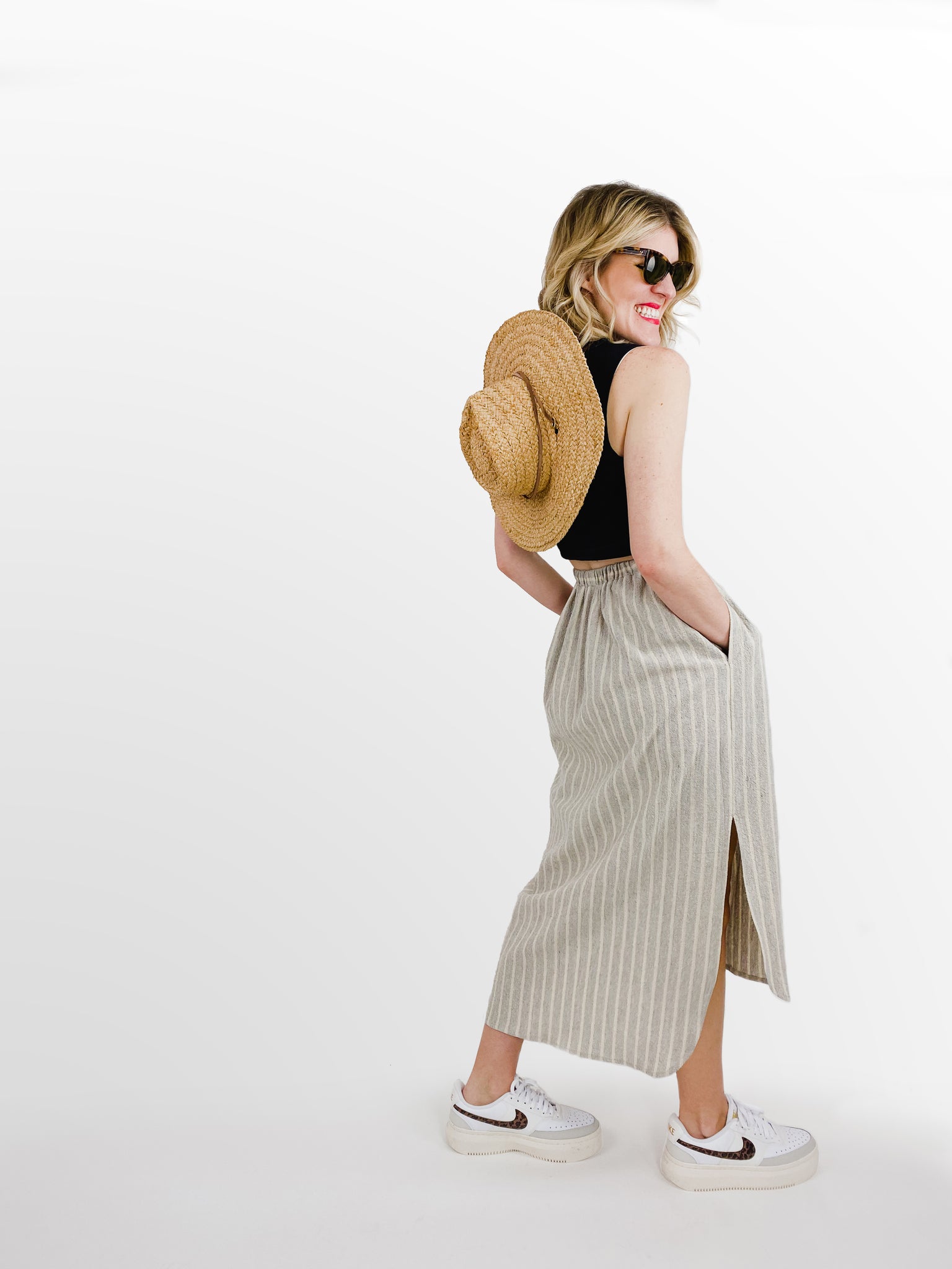 Bangladesh Drop Hem Midi - Midi + 2"