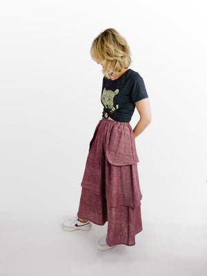 Bangladesh Tiered Skirt - Maxi