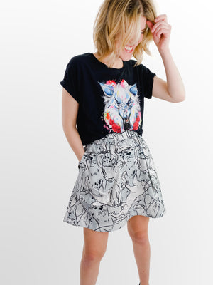 Drop Hem - Long Mini