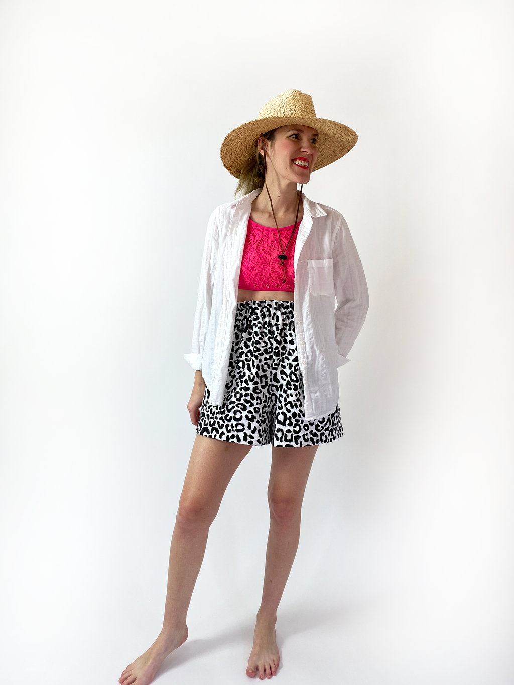 Scuba Split Skirt - Short Mini