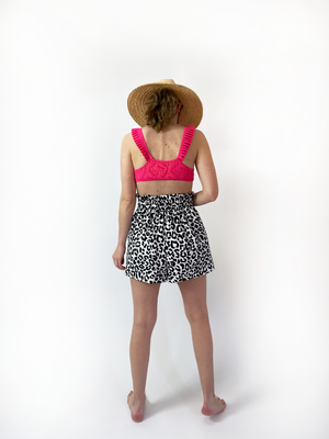 Scuba Split Skirt - Short Mini
