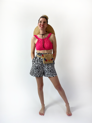 Scuba Split Skirt - Short Mini