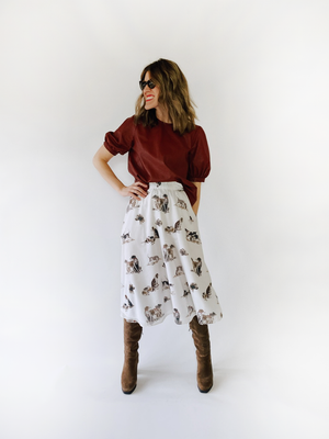 Lined Italian Midi - Midi