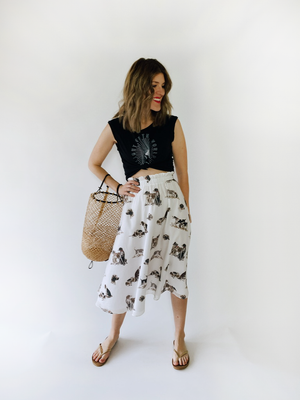 Lined Italian Midi - Midi