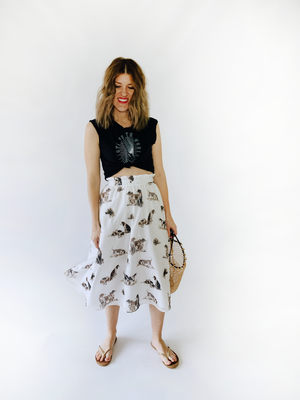 Lined Italian Midi - Midi