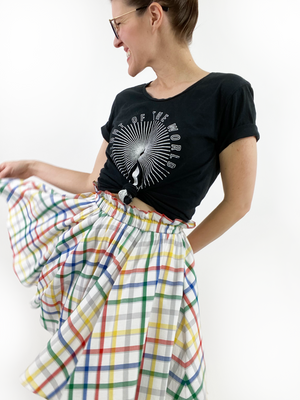 Rainbow Skater Skirt - Long Mini
