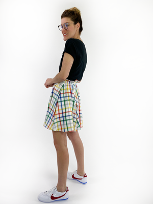 Rainbow Skater Skirt - Long Mini