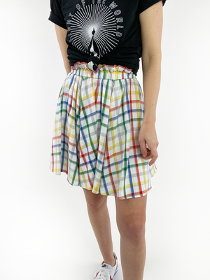 Rainbow Skater Skirt - Long Mini