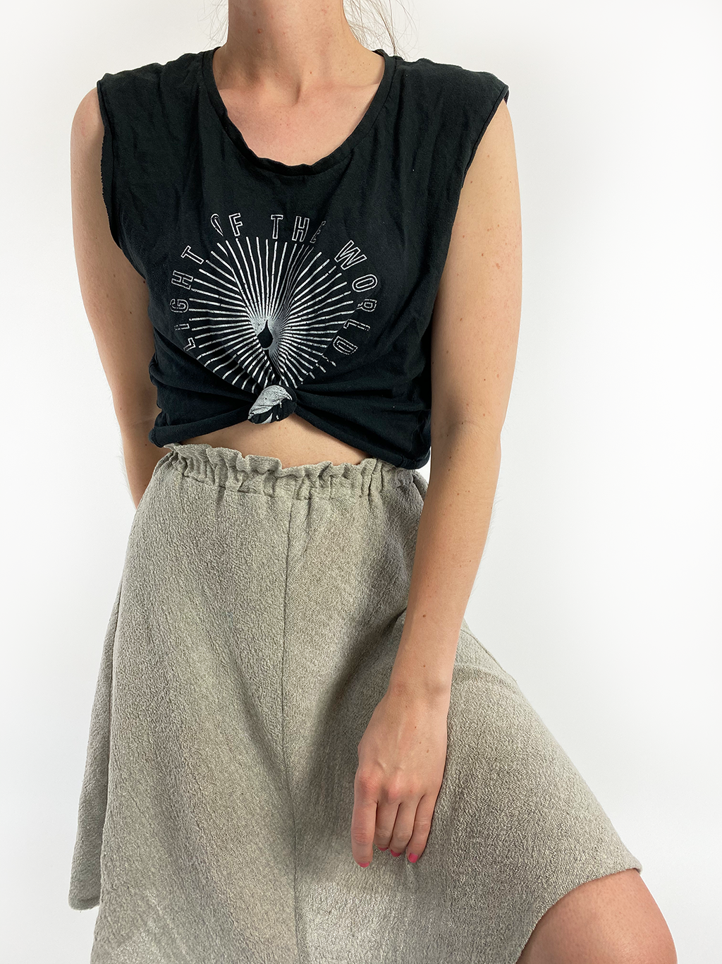 Bangladesh Secret Stripe Skirt - Long Knee