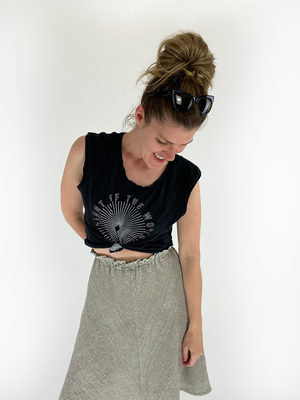 Bangladesh Secret Stripe Skirt - Long Knee