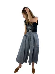 Bangladesh Chambray Split Skirt - Midi + 4"