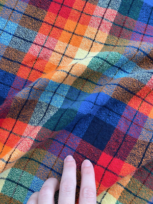 Rainbow Flannel Skirt - Short Mini