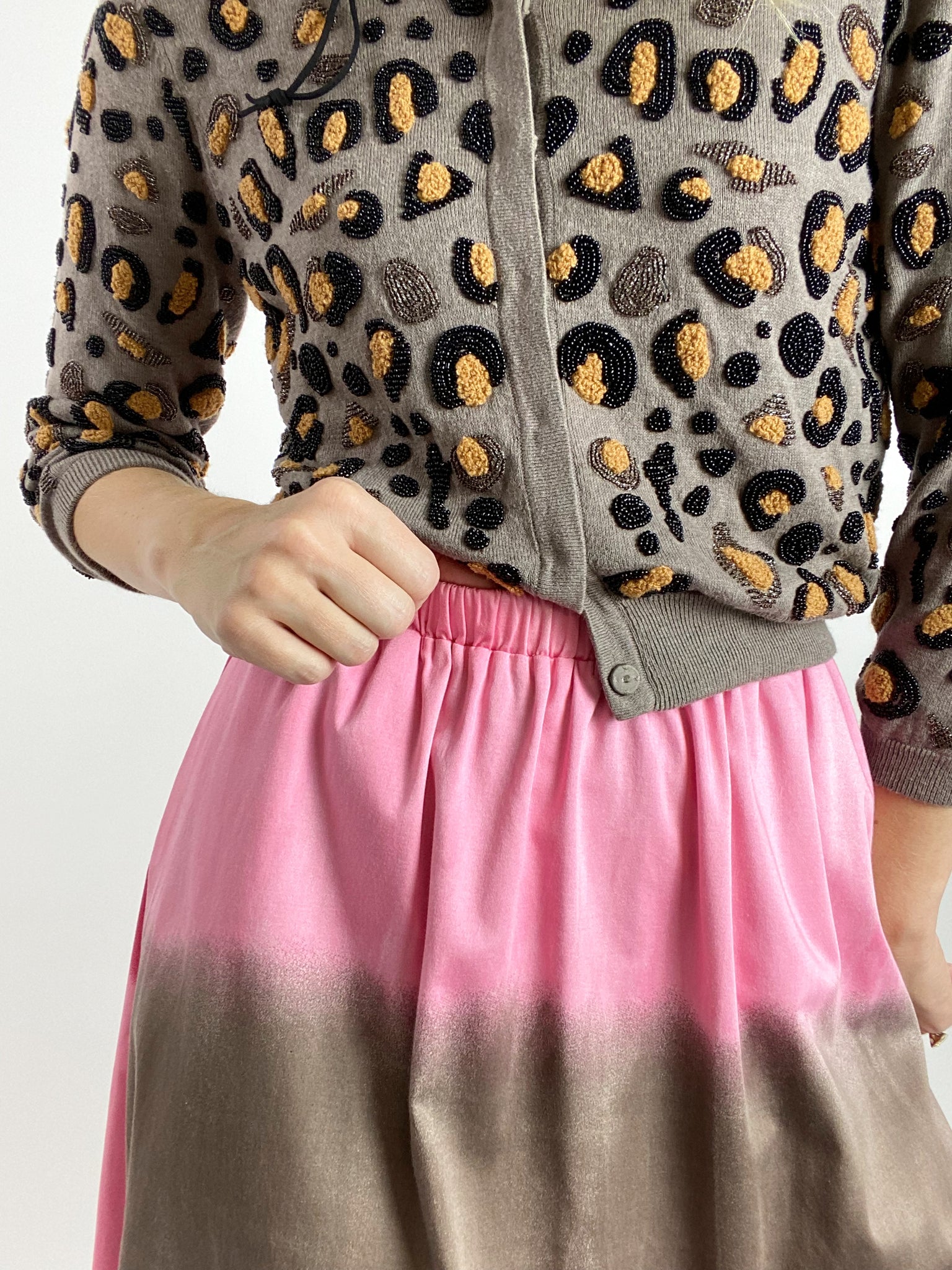 Watercolor Skirt - Midi + 4"