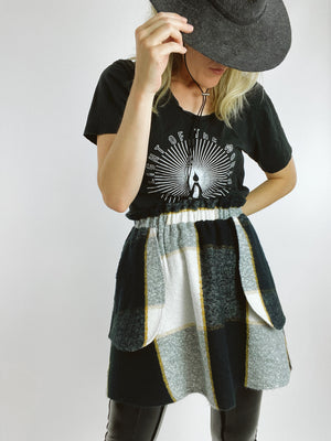 Buffalo Plaid Skirt - Long Mini