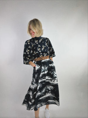 Cowboy Skirt - Midi + 2"