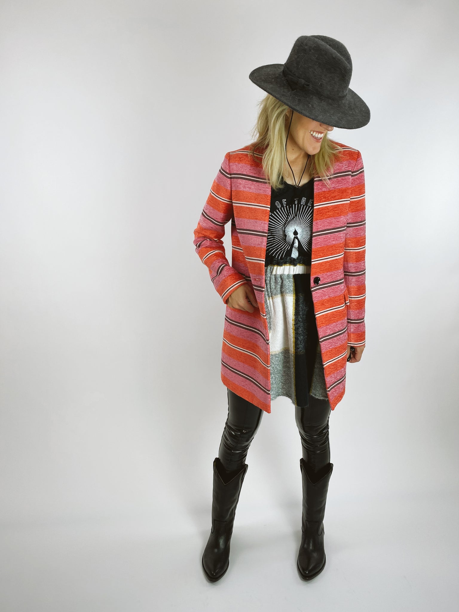 Buffalo Plaid Skirt - Long Mini