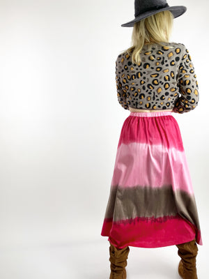 Watercolor Skirt - Midi + 4"